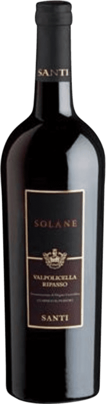 Бесплатная доставка | Красное вино Santi Solane Classico Superiore D.O.C. Valpolicella Ripasso Venecia Италия Nebbiolo, Corvina 75 cl