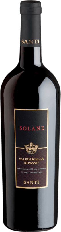 Kostenloser Versand | Rotwein Santi Solane Classico Superiore D.O.C. Valpolicella Ripasso Venecia Italien Nebbiolo, Corvina 75 cl