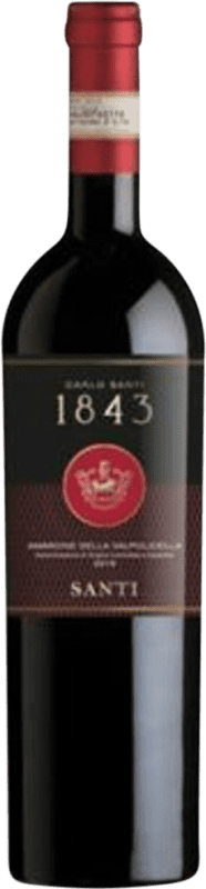 Бесплатная доставка | Красное вино Santi 1843 D.O.C.G. Amarone della Valpolicella Venecia Италия Corvina, Rondinella, Corvinone 75 cl