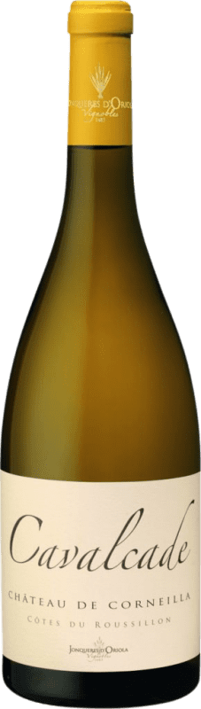 Бесплатная доставка | Белое игристое Jonquieres d'Oriola. Château de Corneilla Cavalcade Blanc Франция Vermentino 75 cl