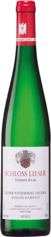Envío gratis | Vino Blanco Schloss Lieser Niederberg Helden Feinfruchtig Kabinett — Cosecha Madura Q.b.A. Mosel Mosel Alemania Riesling 75 cl