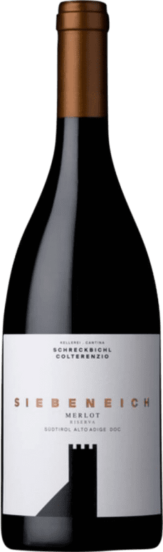 Бесплатная доставка | Красное вино Schreckbichl Siebeneich Резерв D.O.C. Südtirol Alto Adige Tirol del Sur Италия Merlot 75 cl