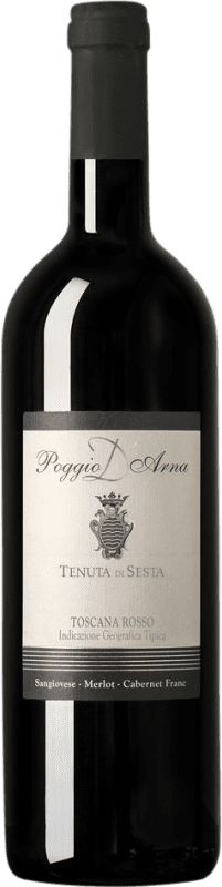 Free Shipping | Red Wine Villa a Sesta Poggio d'Arna I.G.T. Toscana Tuscany Italy Merlot, Sangiovese, Cabernet Franc 75 cl