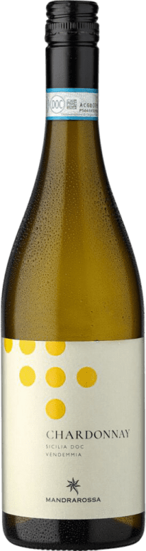 Бесплатная доставка | Белое вино Mandrarossa Laguna Secca Bianco D.O.C. Sicilia Сицилия Италия Chardonnay 75 cl