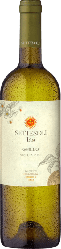 Бесплатная доставка | Белое вино Settesoli D.O.C. Sicilia Сицилия Италия Grillo 75 cl