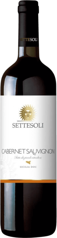 Бесплатная доставка | Красное вино Settesoli D.O.C. Sicilia Сицилия Италия Cabernet Sauvignon 75 cl