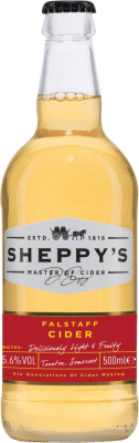 Free Shipping | Cider Sheppy's Falstaff Single Variety Somerset United Kingdom Medium Bottle 50 cl Manzana — Apple