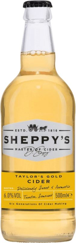 Envoi gratuit | Cidre Sheppy's Taylor's Gold Single Variety Apple Somerset Royaume-Uni Bouteille Medium 50 cl