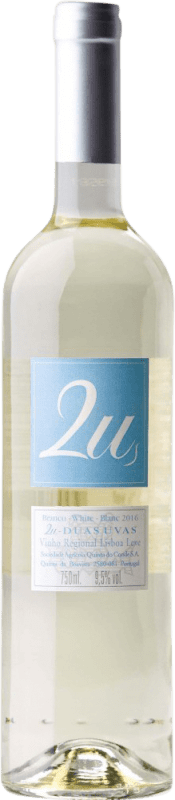 Kostenloser Versand | Weißwein Quinta do Conde. 2u Duas Uvas I.G. Vinho Regional de Lisboa Lisboa Portugal Sauvignon, Arinto, Rabo de Ovelha, Fernăo Pires 75 cl