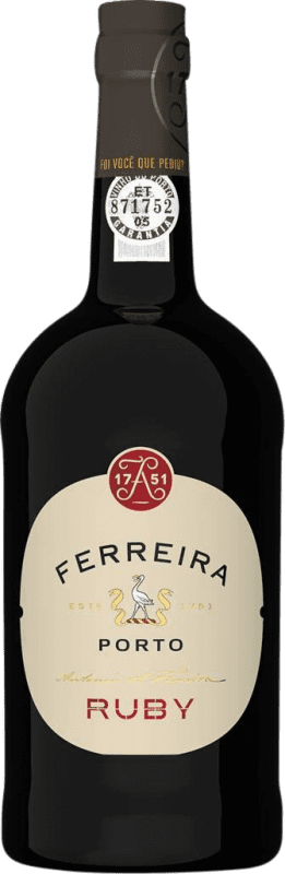Free Shipping | Fortified wine Sogrape Ferreira Ruby I.G. Porto Porto Portugal Nebbiolo, Touriga Nacional, Tinta Amarela, Tinta Cão, Tinta Barroca 75 cl