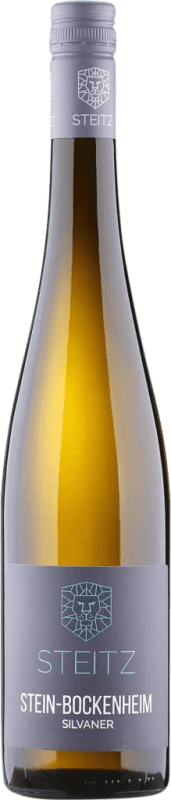 Envío gratis | Vino Blanco Steitz Stein Bockenheim Trocken — Seco Q.b.A. Rheinhessen Rheinhessen Alemania Silvaner 75 cl