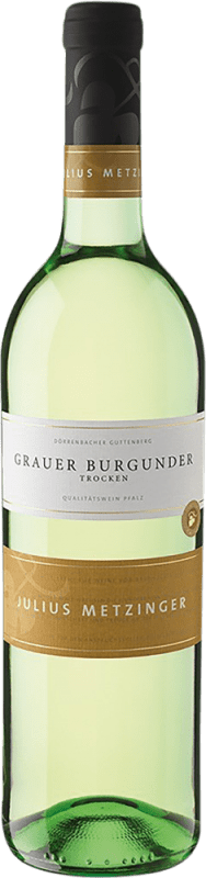 Envío gratis | Vino Blanco Julius Metzinger Trocken — Seco Q.b.A. Pfälz Pfälz Alemania Pinot Gris 75 cl