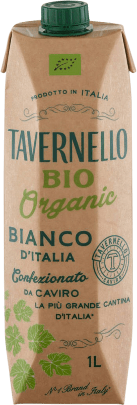 10,95 € Spedizione Gratuita | Vino bianco Tavernello Bianco Tetrabrik 1 L