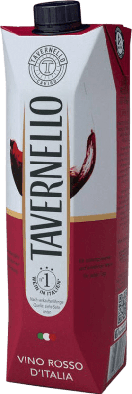 送料無料 | 赤ワイン Tavernello Rosso Tetrabrick イタリア Sangiovese, Montepulciano, Nerello Mascalese 1 L