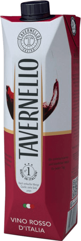 6,95 € Spedizione Gratuita | Vino rosso Tavernello Rosso Tetrabrick 1 L
