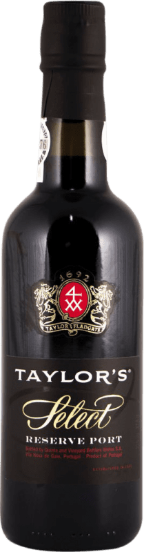 Бесплатная доставка | Крепленое вино Taylor's Ruby Select I.G. Porto порто Португалия Nebbiolo, Touriga Franca, Touriga Nacional, Tinta Cão, Tinta Barroca Половина бутылки 37 cl