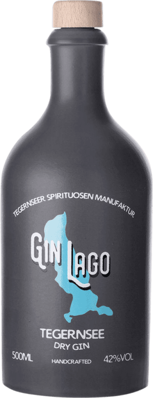 Envio grátis | Gin Lago Tegernsee Dry Gin Alemanha Garrafa Medium 50 cl