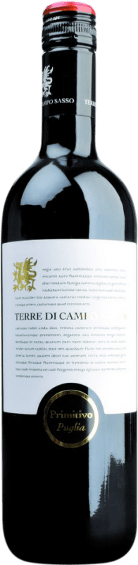 Бесплатная доставка | Красное вино Campo di Sasso I.G.T. Puglia Апулия Италия Primitivo — Примитиво 75 cl