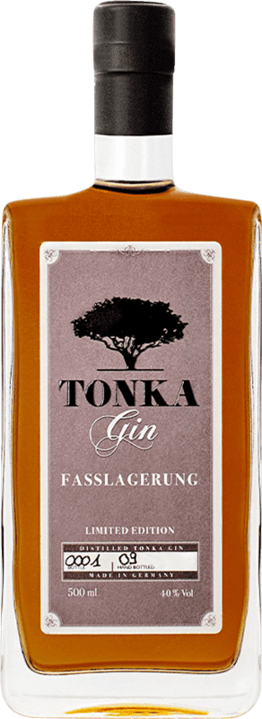 Envio grátis | Gin Tonka Gin Fasslagerung Gin Alemanha Garrafa Medium 50 cl