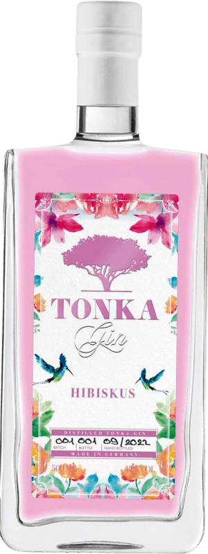 Envoi gratuit | Genièvre Gin Tonka Allemagne Bouteille Medium 50 cl Hibiscus