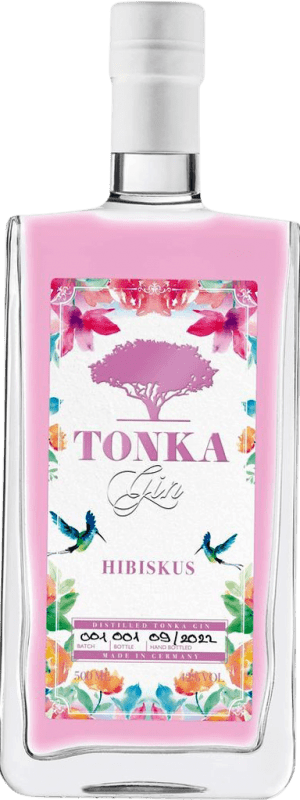 送料無料 | ジン Tonka Gin Hibiskus Gin ドイツ ボトル Medium 50 cl