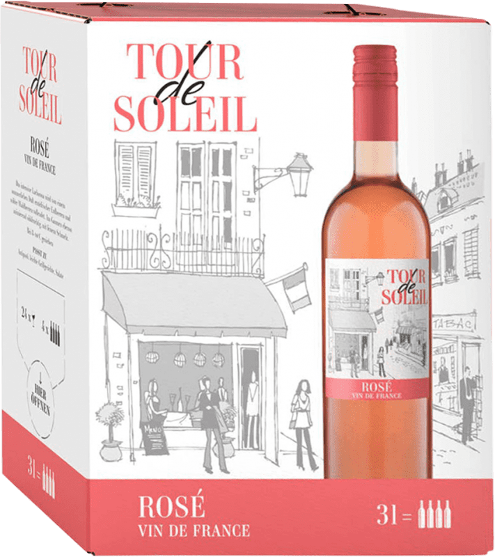 Kostenloser Versand | Roséwein Tour de Soleil Rosé Frankreich Syrah, Cinsault Bag in Box 3 L