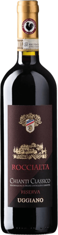 Бесплатная доставка | Красное вино Uggiano Roccialta Резерв D.O.C.G. Chianti Classico Италия Sangiovese, Canaiolo 75 cl