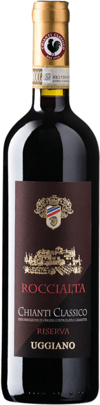 Free Shipping | Red wine Uggiano Roccialta Reserve D.O.C.G. Chianti Classico Italy Sangiovese, Canaiolo 75 cl