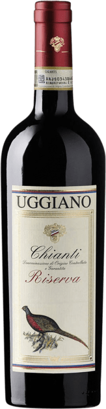 Бесплатная доставка | Красное вино Uggiano Fagiano Резерв D.O.C.G. Chianti Тоскана Италия Sangiovese, Canaiolo 75 cl