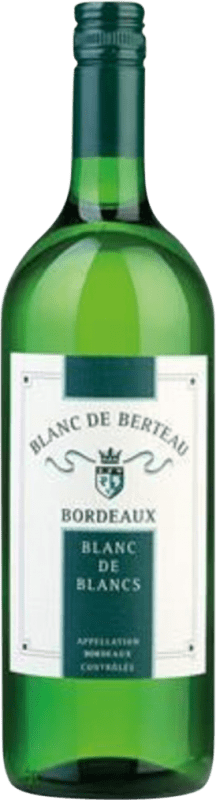 Envio grátis | Vinho branco Univitis Blanc de Berteau Blanc de Blancs A.O.C. Bordeaux Bordeaux França 1 L