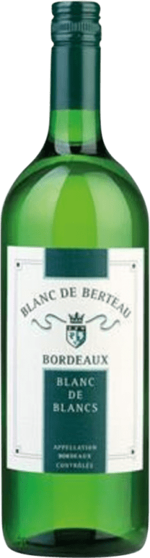 Envío gratis | Vino Blanco Univitis Berteau Blanc de Blancs A.O.C. Bordeaux Burdeos Francia 1 L