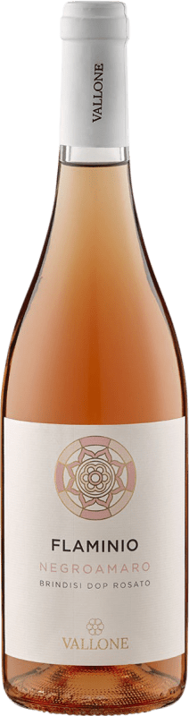 9,95 € Spedizione Gratuita | Vino rosato Vallone Flaminio Rosato D.O.C. Brindisi