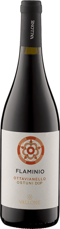 18,95 € Spedizione Gratuita | Vino rosso Vallone Flaminio Ottavianello D.O.C. Ostuni