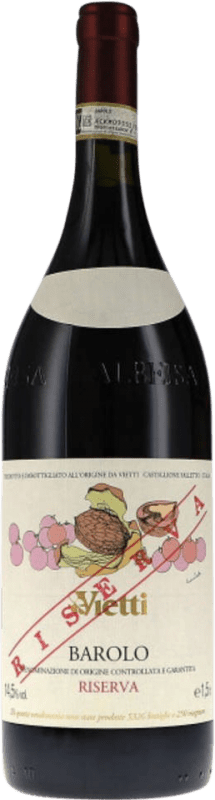 278,95 € Kostenloser Versand | Rotwein Vietti Reserve — Gereift D.O.C.G. Barolo Magnumflasche 1,5 L