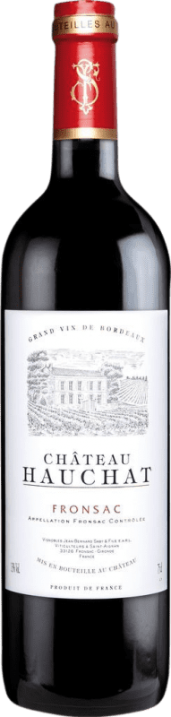 Free Shipping | Red wine Familie Saby Château Hauchat A.O.C. Fronsac Bordeaux France Merlot 75 cl