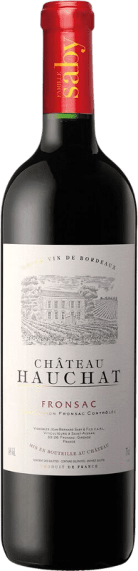 Envoi gratuit | Vin rouge Familie Saby Château Hauchat A.O.C. Fronsac Bordeaux France Merlot 75 cl