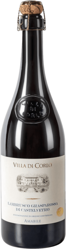 Spedizione Gratuita | Spumante bianco Villa di Corlo Tappo R Amabile Frizzante Brut I.G.T. Emilia Romagna Emilia-Romagna Italia Lambrusco Grasparossa 75 cl