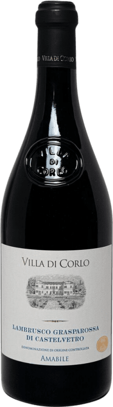 10,95 € | Espumante branco Villa di Corlo Tappo R Amabile Frizzante Brut I.G.T. Emilia Romagna Emília-Romanha Itália Lambrusco Grasparossa 75 cl