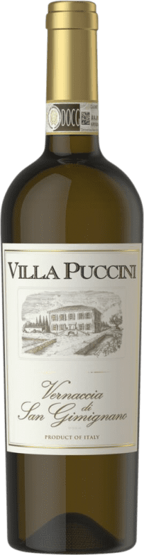 Free Shipping | White wine Villa Puccini D.O.C.G. Vernaccia di San Gimignano Tuscany Italy Vernaccia 75 cl