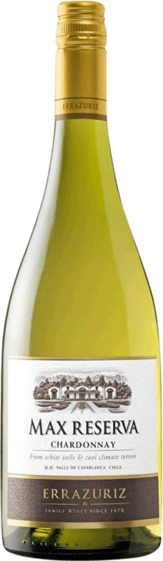 Envio grátis | Vinho branco Viña Errazuriz Max Reserva I.G. Valle del Aconcagua Vale do Aconcagua Chile Chardonnay 75 cl