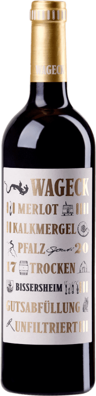 送料無料 | 赤ワイン Wageck Bissersheim Kalkmergel ドライ Q.b.A. Pfälz Pfälz ドイツ Merlot 75 cl