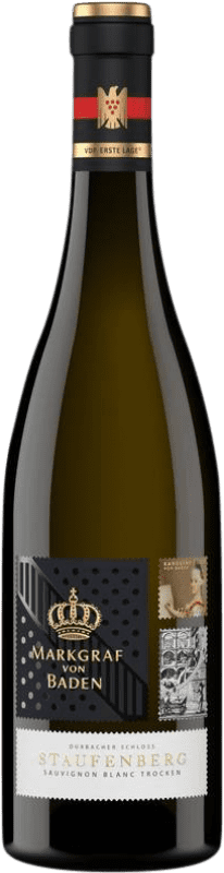 Envío gratis | Vino Blanco Markgraf von Baden. Durbacher Schloss Staufenberg Trocken — Seco VDP Erste Lage — 1er Premier Cru Baden Alemania Sauvignon 75 cl