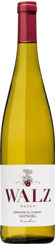Envoi gratuit | Vin blanc Walz Sec I.G. Baden Baden Allemagne Chasselas Biologique 75 cl