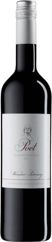 Free Shipping | Red wine Werkstück Weimar Poetenweg Poet Rot Saale Unstrut Germany Pinot Black, Zweigelt, Dornfelder 75 cl