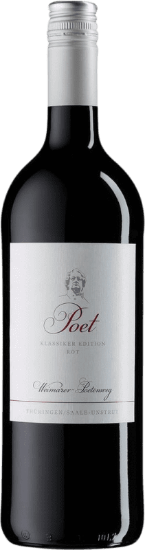 Бесплатная доставка | Красное вино Werkstück Weimar Poetenweg Poet Rot Saale Unstrut Германия Pinot Black, Zweigelt, Dornfelder 1 L