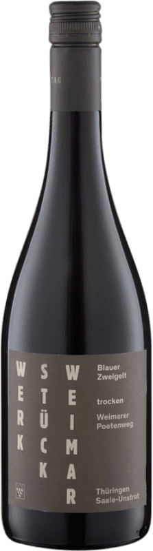 Kostenloser Versand | Rotwein Werkstück Weimar Poetenweg Trocken Q.b.A. Saale-Unstrut Saale Unstrut Deutschland Zweigelt 75 cl