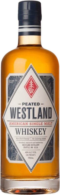 Envoi gratuit | Whisky Single Malt Westland Peated — Tourbé États Unis 70 cl