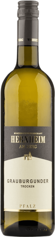 Бесплатная доставка | Белое вино Herxheim am Berg сухой Q.b.A. Pfälz Пфальце Германия Pinot Grey 75 cl