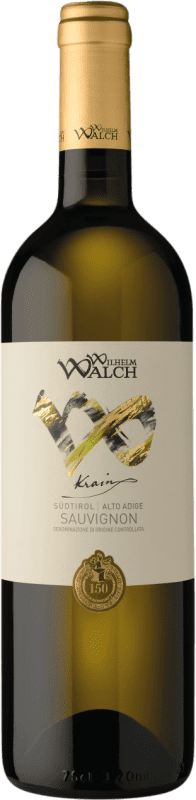 Envoi gratuit | Vin blanc Wilhelm Walch Krain D.O.C. Südtirol Alto Adige Tirol del Sur Italie Sauvignon Blanc 75 cl