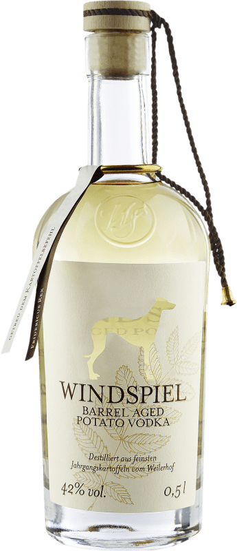 Envoi gratuit | Vodka Windspiel Barrel Aged Potato Vintage Allemagne Bouteille Medium 50 cl